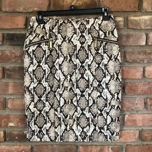 Michael Michael Kors Snakeskin Skirt - Size 2